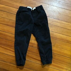 Cat & Jack Black Joggers with White Drawstring